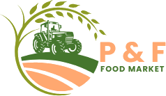 P and F food Market Logo